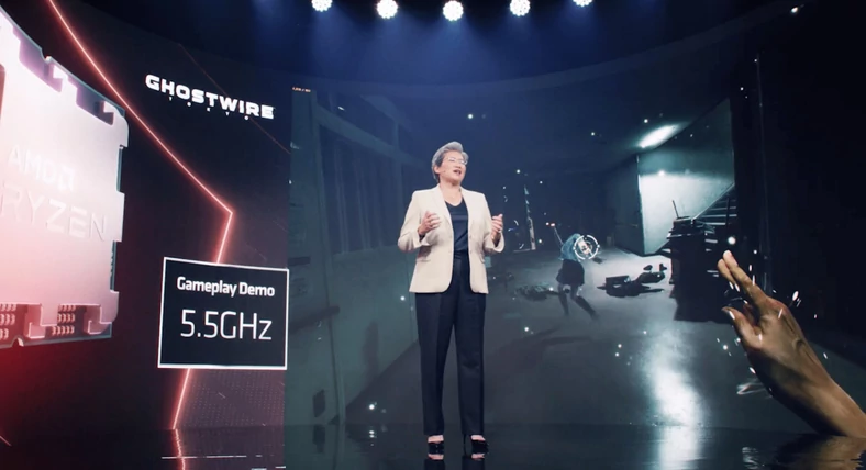 CEO AMD prezentuje procesory Ryzen 7000 z zegarem 5,5 GHz