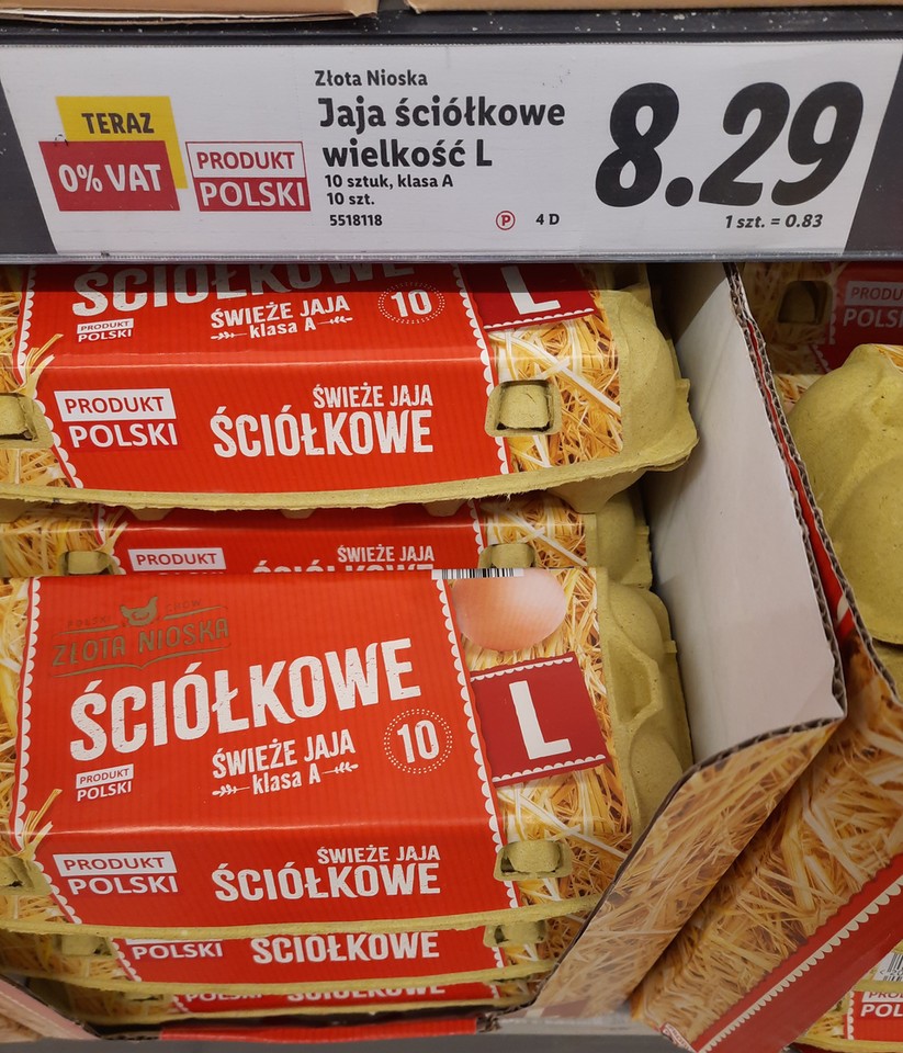 Ceny jajek na Wielkanoc 2002 - Lidl