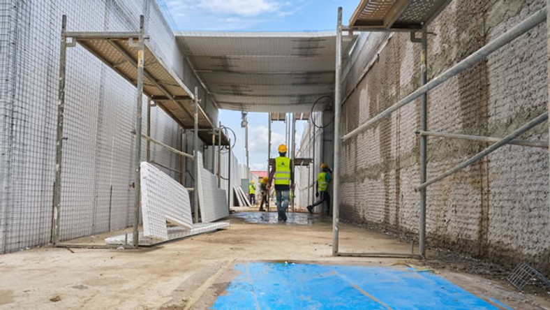 PHOTOS: Ghana’s first 100-bed COVID-19 Isolation Centre nears completion