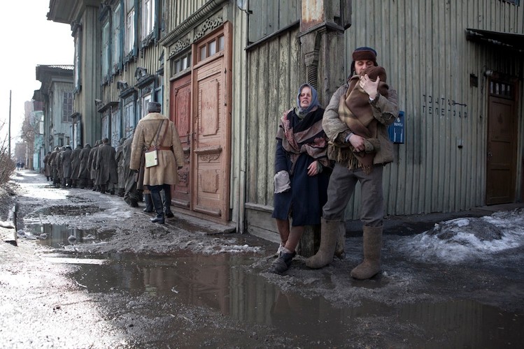 Adam Woronowicz i Urszula Grabowska w filmie 'Syberiada polska'