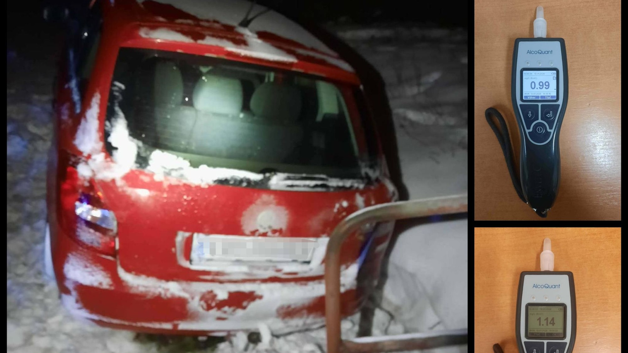 Vozidlo opitého vodiča na východe SR