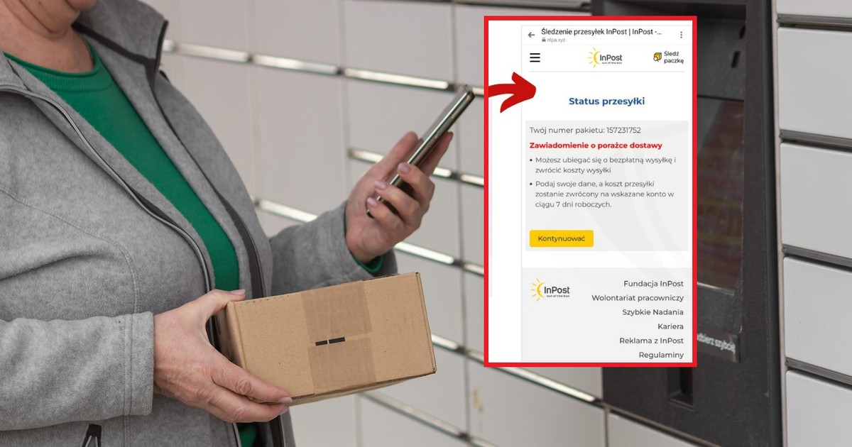 Oszustwo "na InPost". "Proszę natychmiast zaktualizować swoje dane"