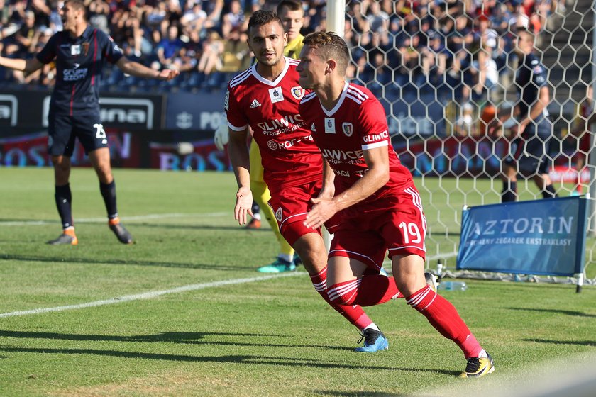 Pilka nozna. Ekstraklasa. Pogon Szczecin - Piast Gliwice. 30.07.2018