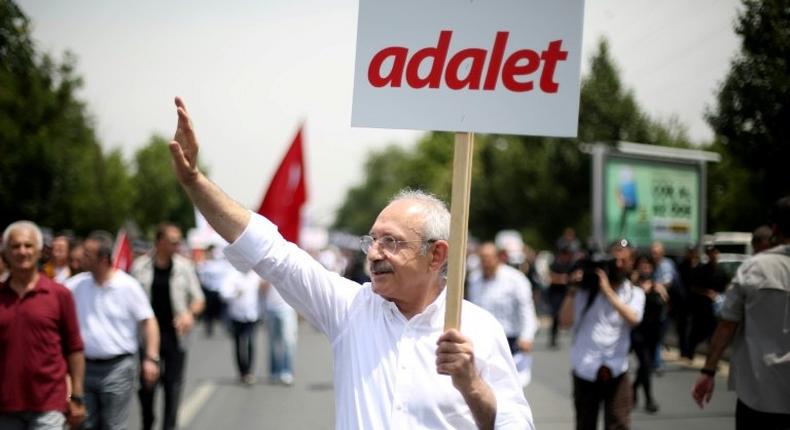 Kemal Kilicdaroglu, leader of Turkey's Republican People's Party (CHP), is trekking from Ankara to Istanbul to protest the jailing of a CHP lawmaker