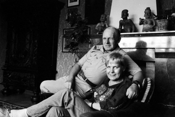 Tony Halik i Elżbieta Dzikowska, 1987 r.