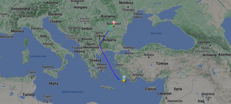 Trasa z Grecji do Polski przerwana tragedią na pokładzie. Awaryjne lądowanie w Bukareszcie