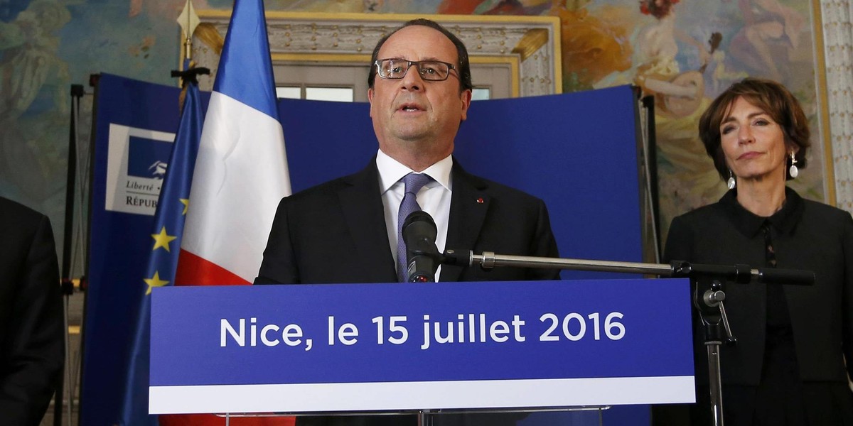 Prezydent Francji Francois Hollande