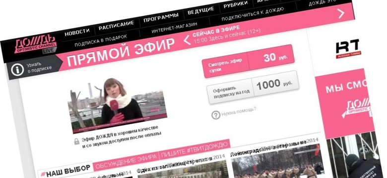 "Co by było gdyby..." Rosyjska telewizja zniknie, bo źle zapytała