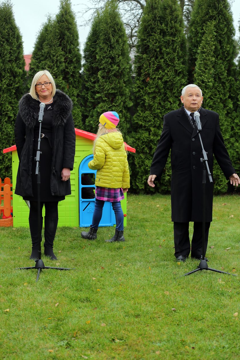 Jarosław Kaczyński w Łodzi u Joanny Kopcińskiej