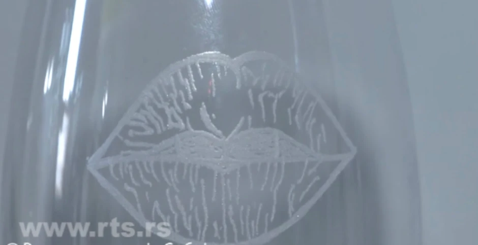 Nikola iz Pančeva gravira na staklu 