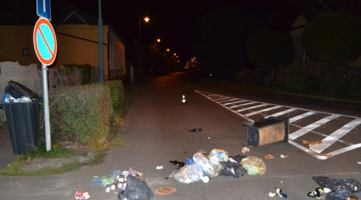 Amerre járt rendetlenség maradt utána / Fotó: Police.hu