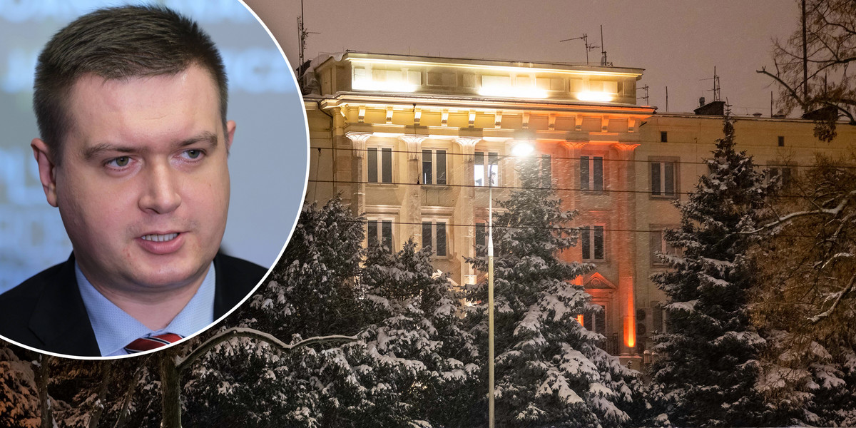 Poseł PiS, Marcin Porzucek ma własną hipotezę o tym, jakiż to podejrzany prezent mógł trafić do budynku Komendy Głównej Policji.