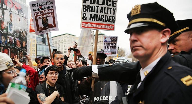 Police Brutality Protest Protesters Rally