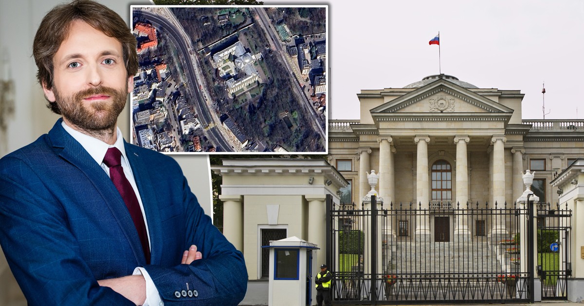 Ile jest warta działka pod ambasadą Rosji w Warszawie? Ekspert mówi o fortunie