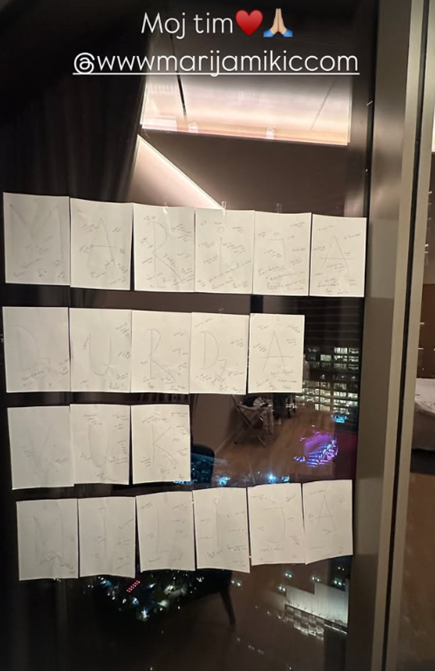 Objava muža Marije Mikić