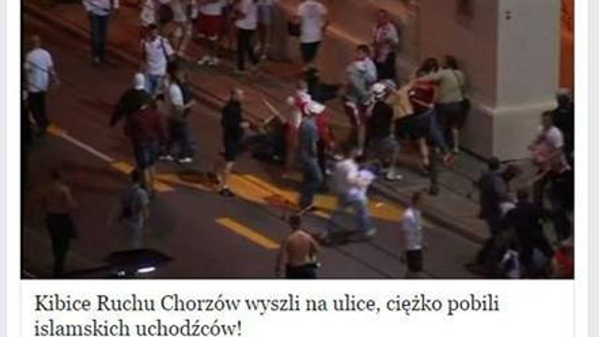 "Kibice Ruchu Chorzów wyszli na ulice, ciężko pobili islamskich uchodźców!" – posty o takiej tematyce można coraz częściej zobaczyć na Facebooku. Nie jest to jednak informacja z ostatniej chwili, a jedynie próba wyłudzenia pieniędzy za dostęp do materiału wideo.