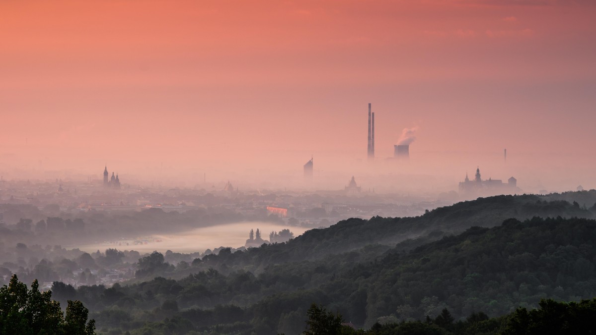 Krakow in the dawn