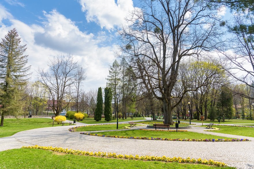 Wisła, park Kopczyńskiego