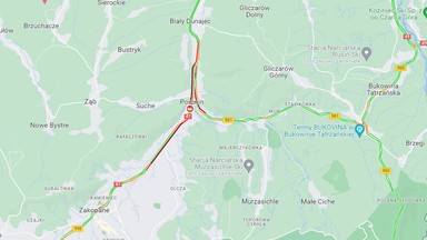 Wypadek tuż przed Zakopanem. Duże korki na zakopiance