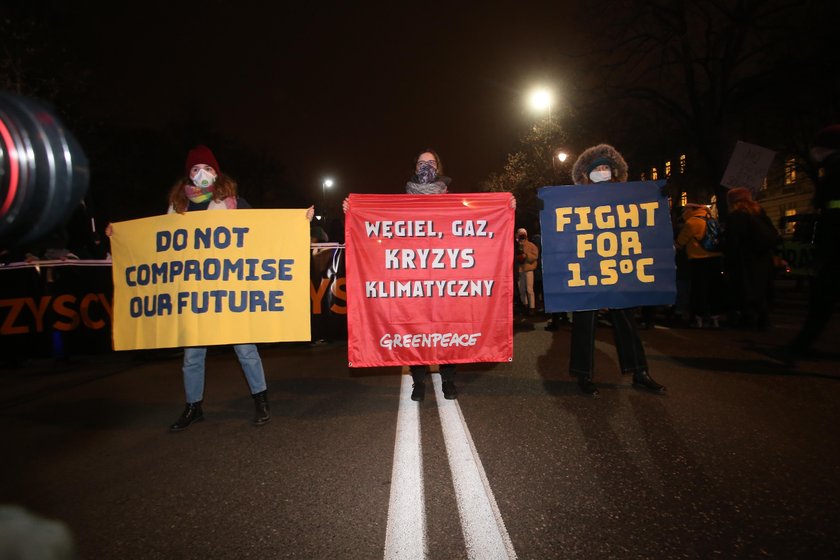 Protest pod Kancelarią Premiera. Chodzi o veto klimatyczne