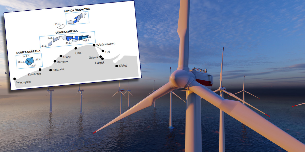 W ramach pierwszej i drugiej fazy rozwoju morskiej energetyki wiatrowej na polskim Bałtyku będą mogły powstać farmy o łącznej mocy około 15 GW. 