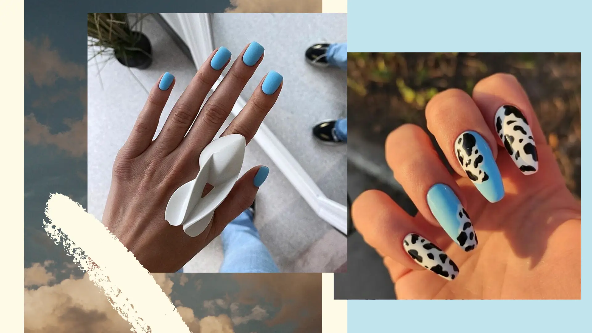 Manicure w odcieniu baby blue, który widziałaś na Instagramie, ale myślałaś, że nie jest dla ciebie