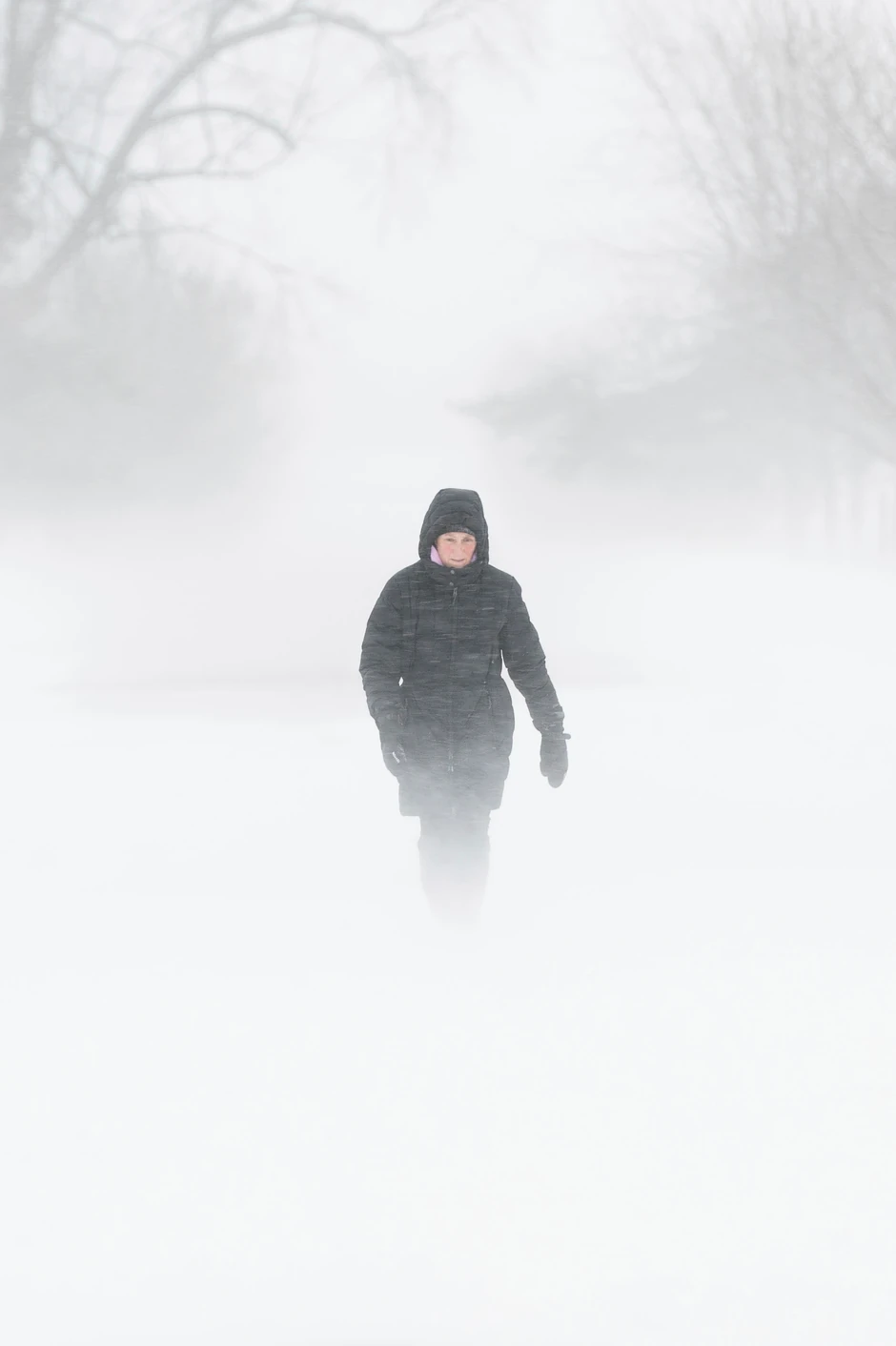 Sneg u Otavi, Kanada