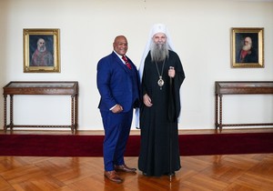 Patrijarh Porfirije i pastor Berns