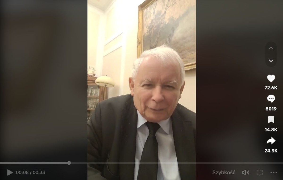 Jarosław Kaczyński na TikToku