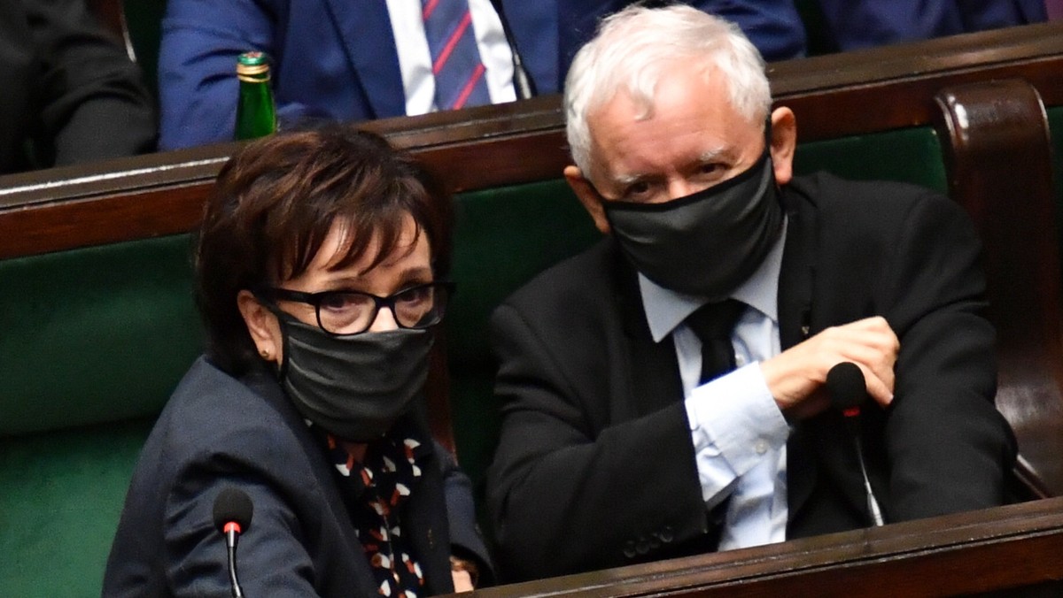 Elżbieta Witek i Jarosław Kaczyński