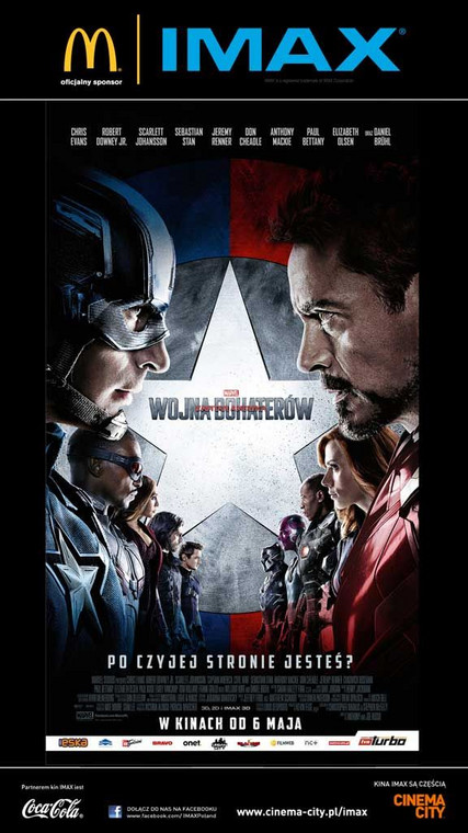 "Kapitan Ameryka: wojna bohaterów" w IMAX