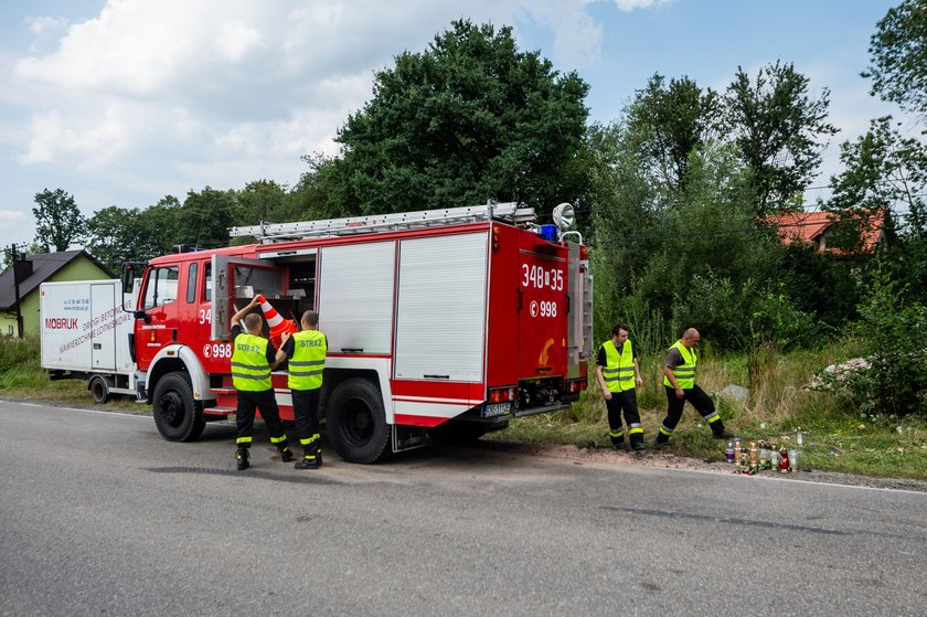 Wypadek w Łęce pod Nowym Sączem