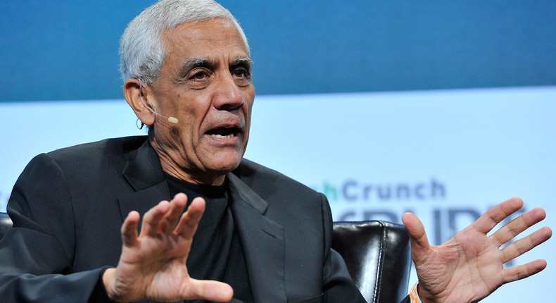 Vinod Khosla, an early investor in OpenAI, predicts AI could one day free humanity from work.Steve Jennings/Getty Images for TechCrunch