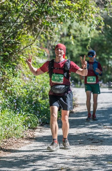 Ja w wieku 37 lat, 2022 rok, podczas ultramaratonu górskiego na Tajwanie