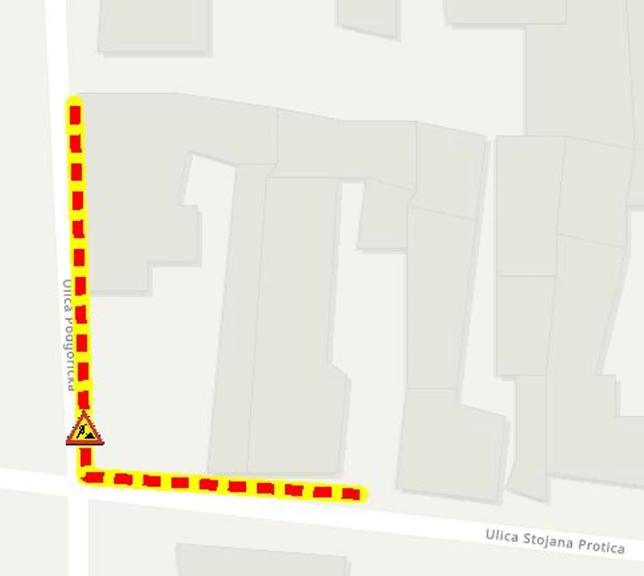 Radovi u Ulici Stojana Protića
