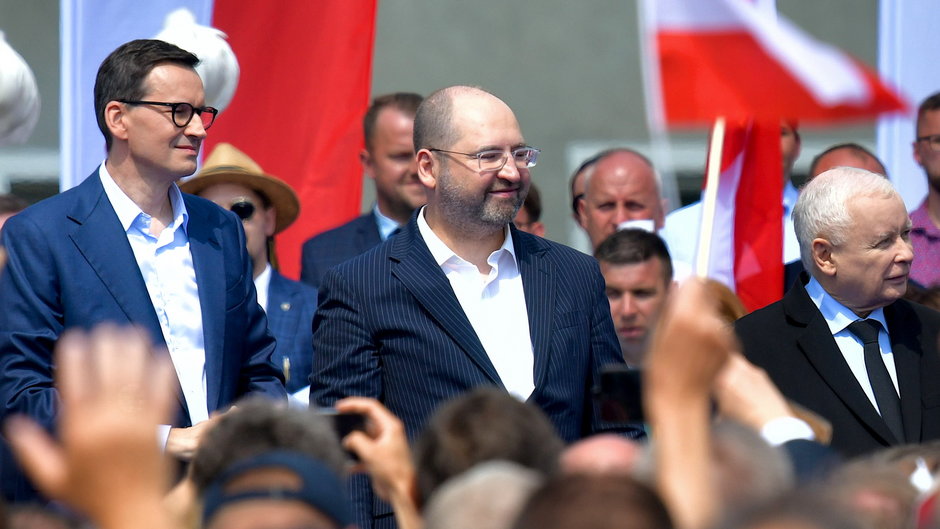 Mateusz Morawiecki, Adam Bielan i Jarosław Kaczyński