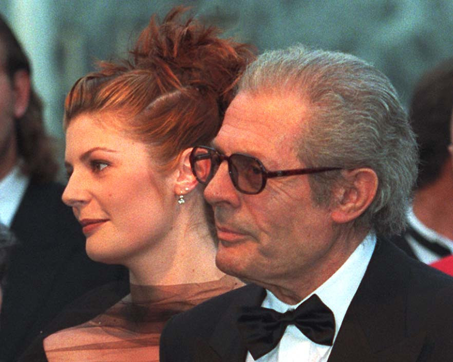 Chiara i Marcello Mastroianni w Cannes (1996)