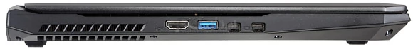 Lewa strona: HDMI, USB 3.0, 2 × mini-DisplayPort