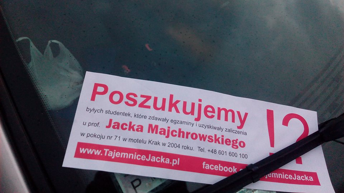 Kraków: tajemnicze ulotki przeciwko Jackowi Majchrowskiemu