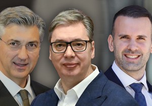 Andrej Plenković, Milojko Spajić, Vučić