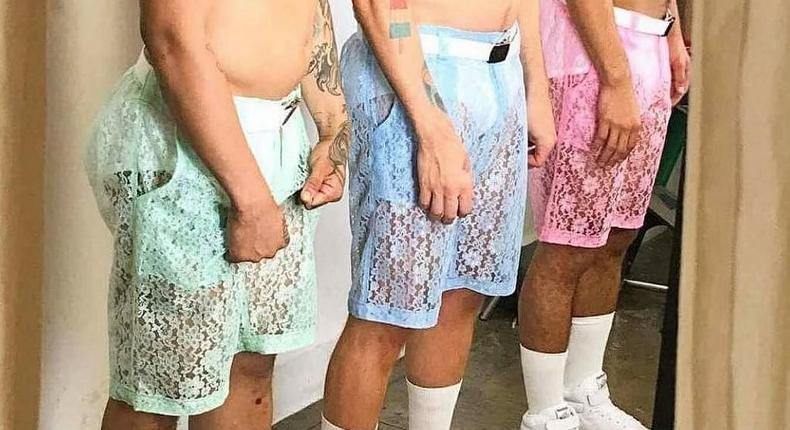 In Vogue: Lace shorts for men have arrive