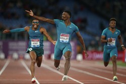 Fred Kerley przebiegł 100 metrów w 9,76. s. To najlepszy czas w tym roku