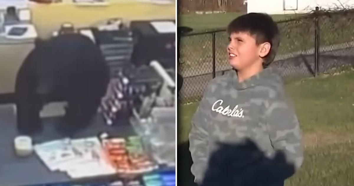 Dramatyczne nagranie z marketu. Nieproszony klient. "Myślałem, że mnie pożre"