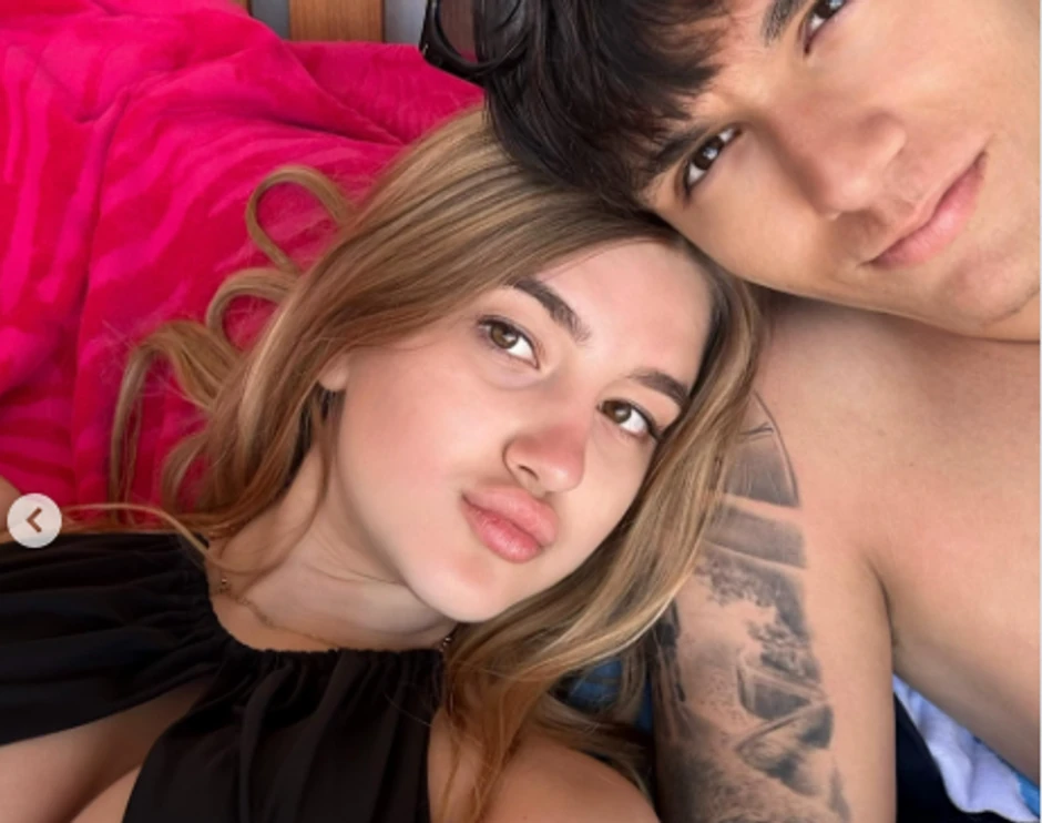 Lena Marinković sa dečkom