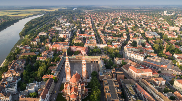 Hírös Szeged madártávlatból /Fotó: Shutterstock