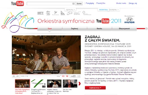 Jeszcze możecie pomóc Polakom znaleźć się w składzie Orkiestry Symfonicznej YouTube 2011
