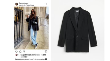  Az oversize blézer