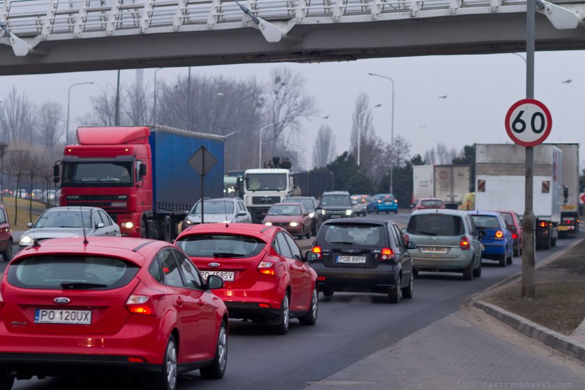 Pierwszy dzień zamknięcia części estakady katowickiej