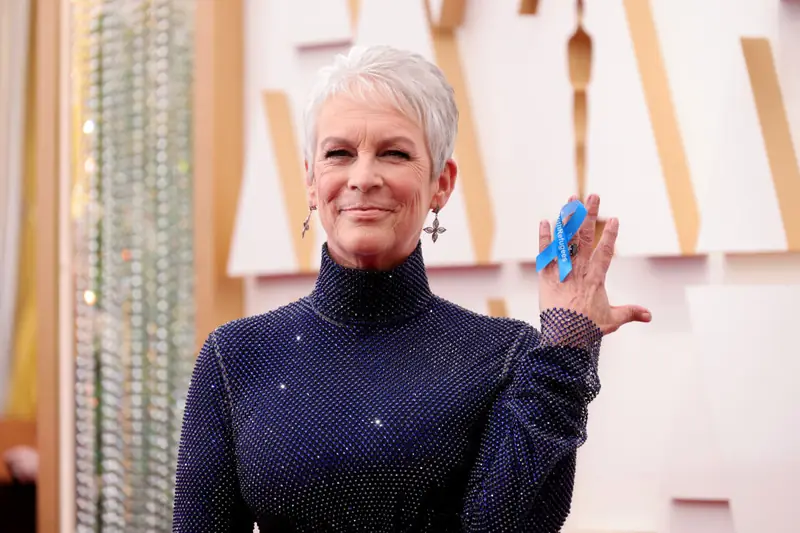 Jamie Lee Curtis podczas gali rozdania Oscarów 2022 wspierała uchodźców z Ukrainy