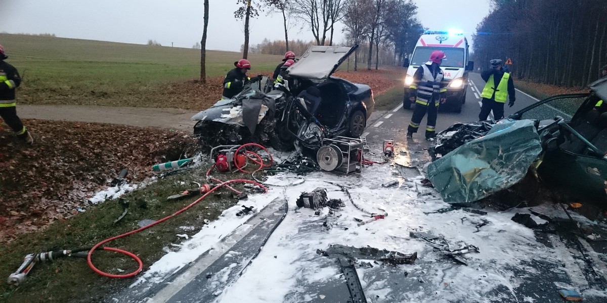 Koszmarny wypadek pod Lidzbarkiem Warmińskim